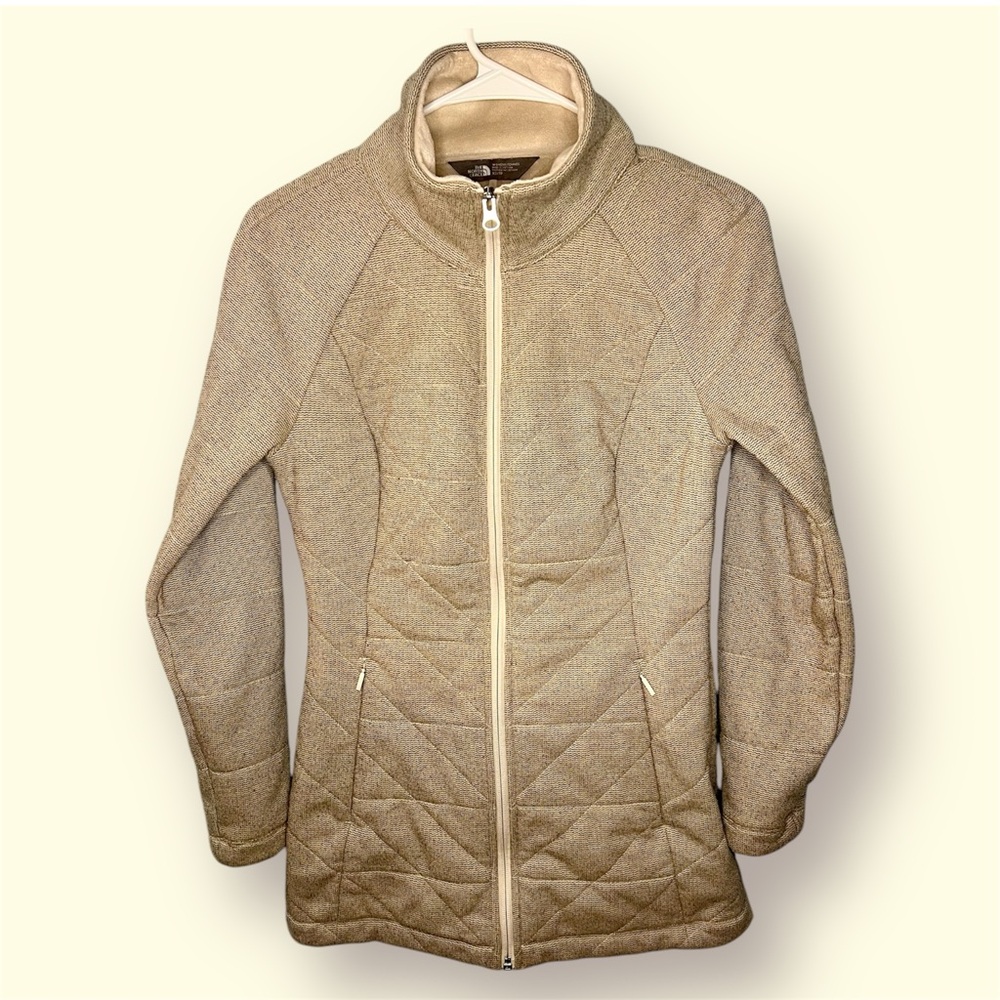 The North Face Tan Quilted Jacket, Size XS